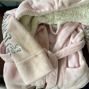 PINK Victoria’s Secret Plush Bling Knee-Length Robe- XS/S